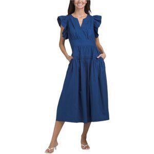 LEA Cotton Poplin Maxi Dress